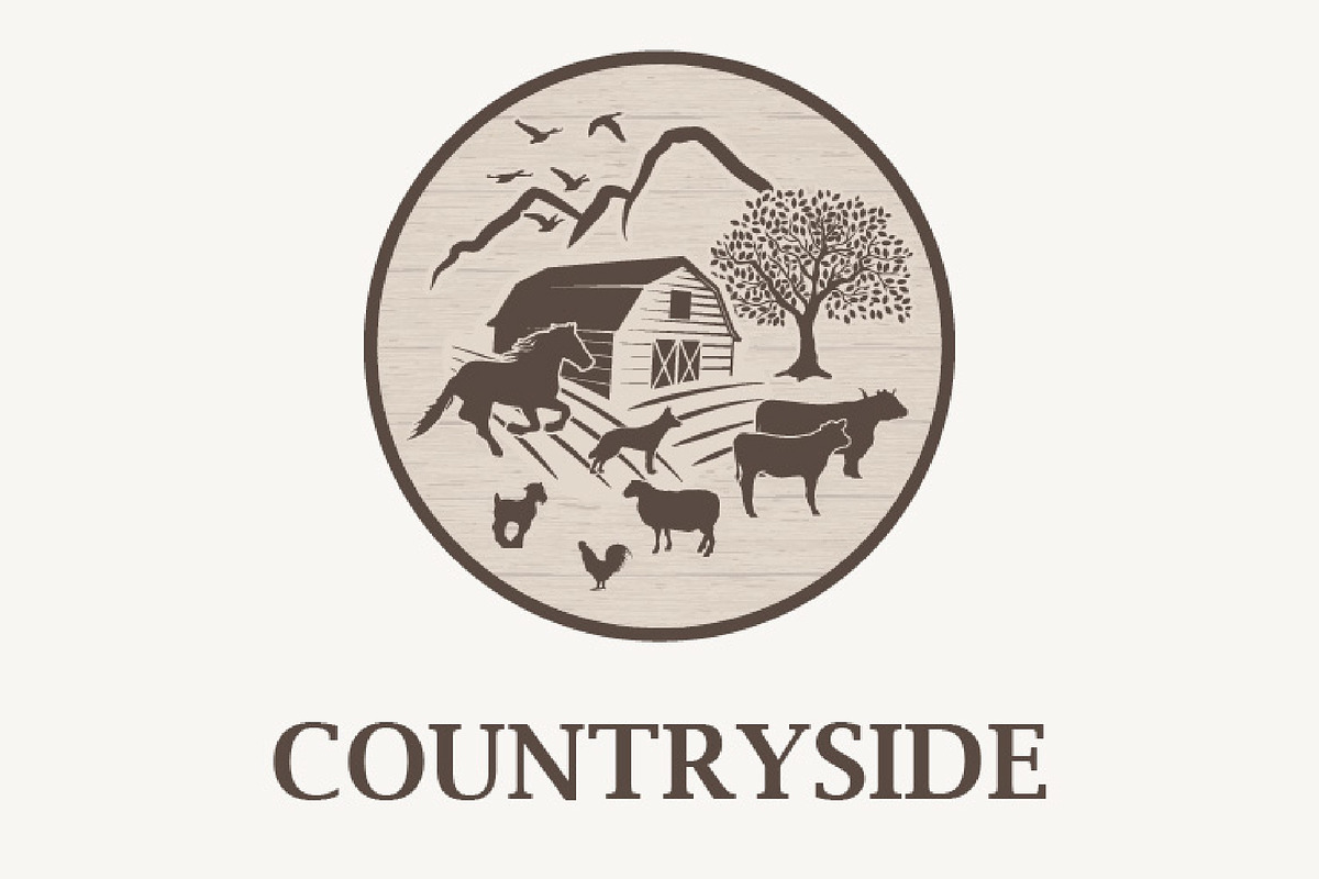12 Countryside, farm barn, animals, an Animal Illustration by Bloom21Art (Photo 3 of 5)
