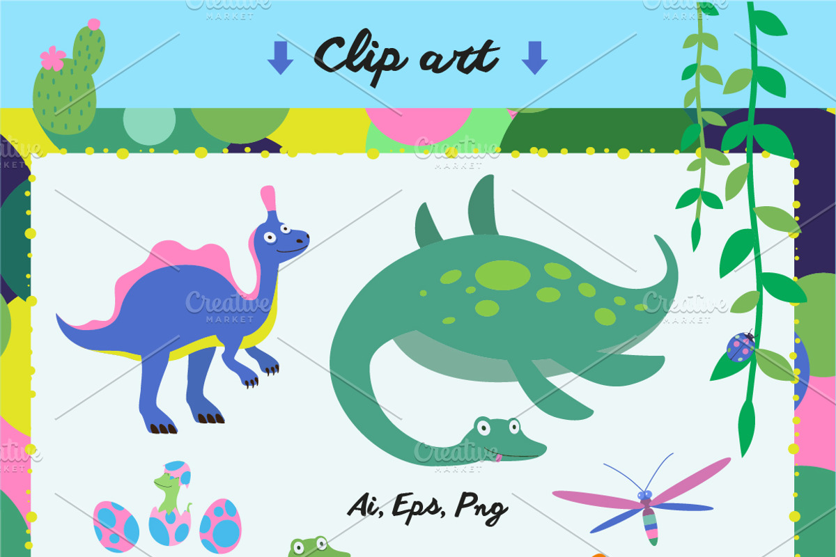 Dinosaurs bundle, an Animal Illustration by Alena (Photo 3 of 5)