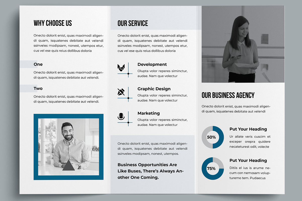 Trifold Brochure Design Layout, a Brochure Template by MightyDesign (Photo 3 of 7)