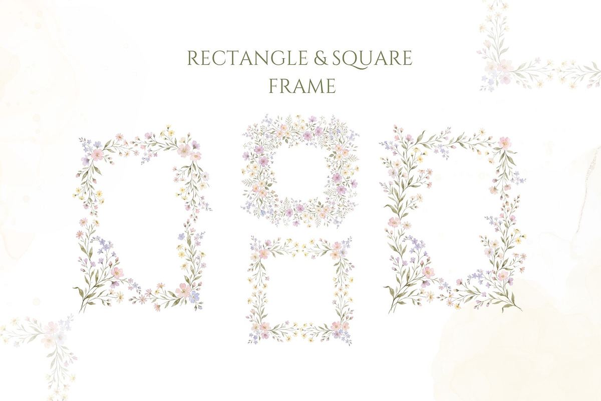 Wildflower Watercolor PNG Bundle, a Decorative Illustration by Arslan (Photo 5 of 16)