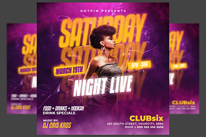 Night Club Party Flyer Template