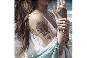 Set of Bohemian style flash tattoos, an Icon by Transia (Thumbnail 3 of 5)