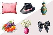 Watercolor Black Romance Clipart, an Illustration by Design Market (Thumbnail 3 of 3)