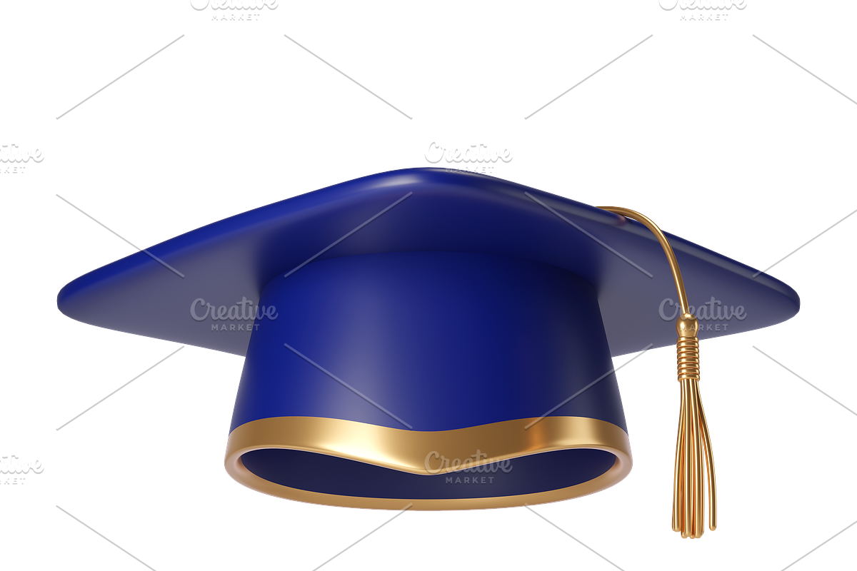 3D Graduation cap icons, an Object 3D Model by Hannet (Photo 3 of 7)