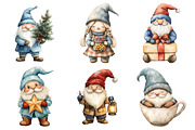 Gnome for the Holidays Set Clipart, an Illustration by Daily.Designs (Thumbnail 2 of 5)