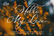 Hello My Love Pro Script Font, a Handwritten Font by Debi Sementelli (Thumbnail 1 of 12)