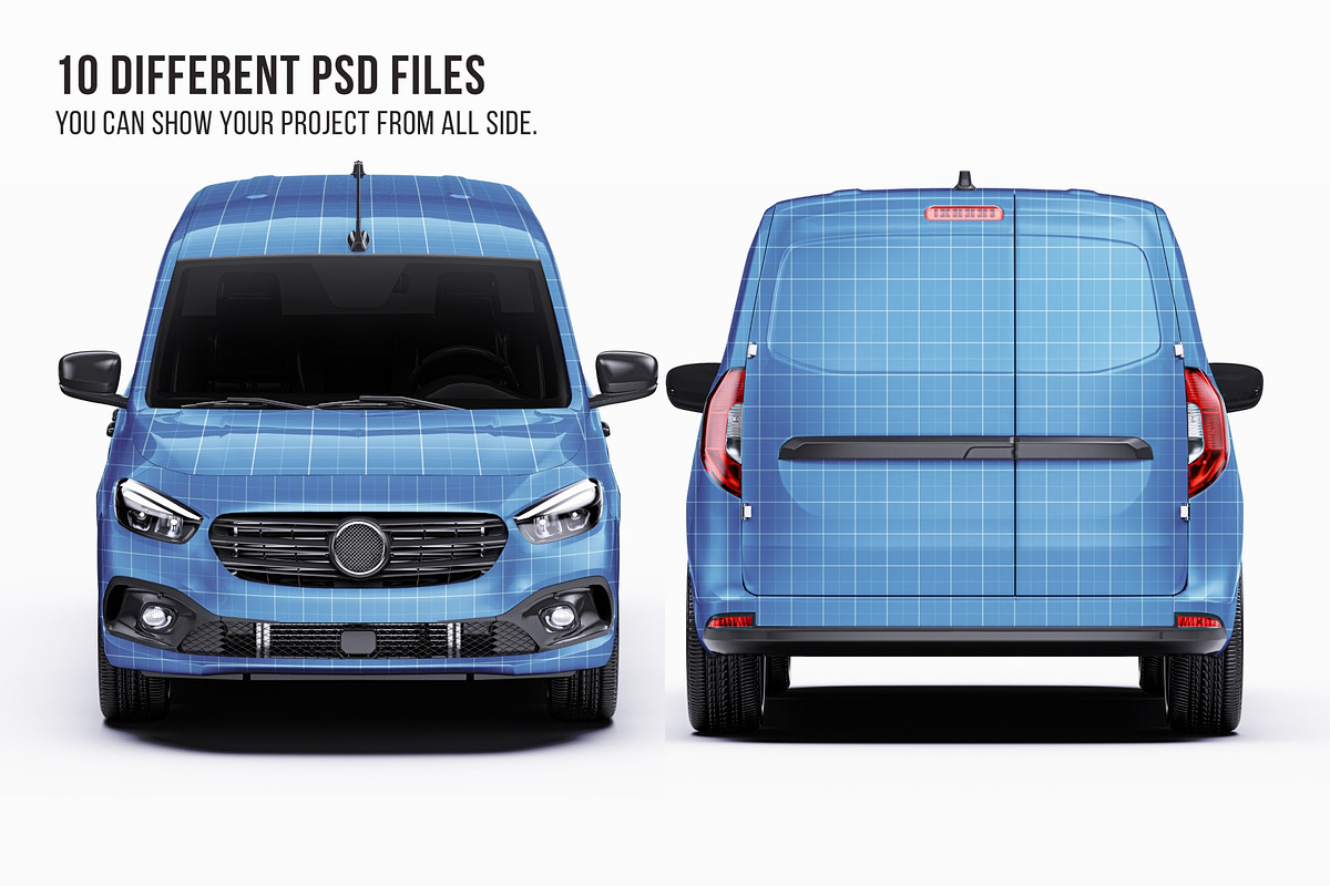 LWB Micro Camper Van Mockup Set, a Product Mockup by Halal Graphic Studio (Photo 8 of 15)