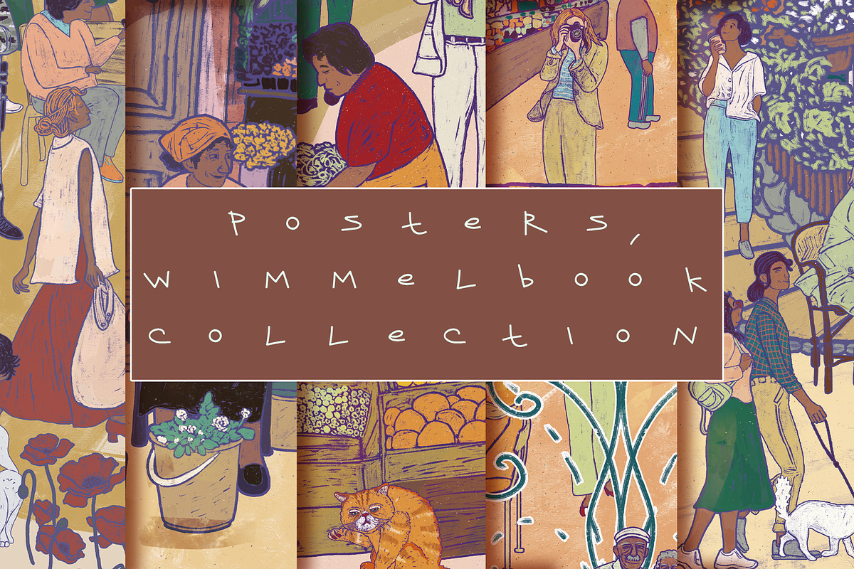 Wimmelbook city posters, a Person Illustration by Carpet Tapete Pretzel (Photo 1 of 8)
