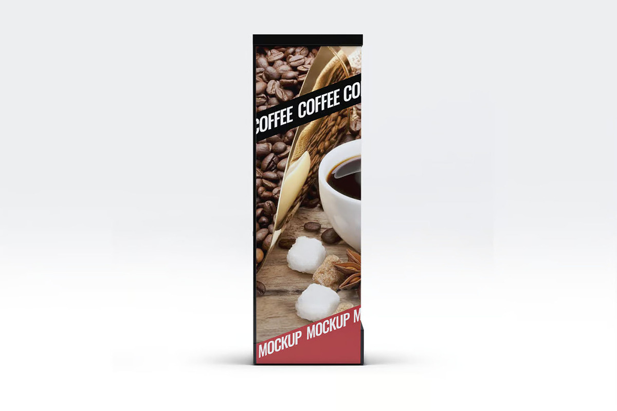 Coffee Vending Machine Mock-Up, a Product Mockup by DesignRushMarket (Photo 4 of 5)