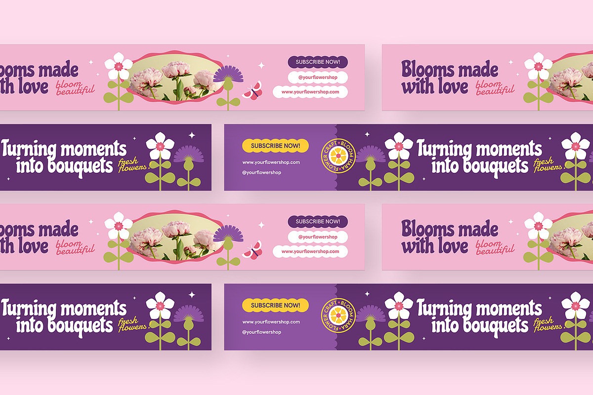 Bloomhara - Youtube Banner, a Social Media Template by Fannan Studio (Photo 3 of 3)