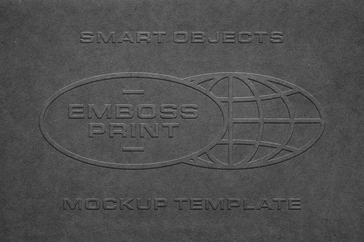 Paper Embossing Mockup, an Advertising Mockup by Design Squad (Photo 1 of 6)