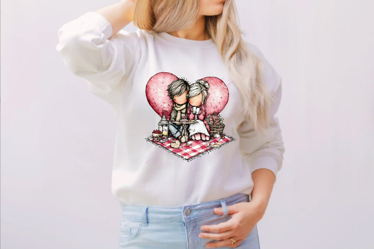 Whimsical Valentine Couple Clipart B, an Illustration by SVGArt (Photo 8 of 8)