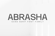 Abrasha Sans Serif Font Family, a Sans Serif Font by Symufa (Thumbnail 1 of 8)