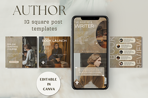 Author Instagram Post template