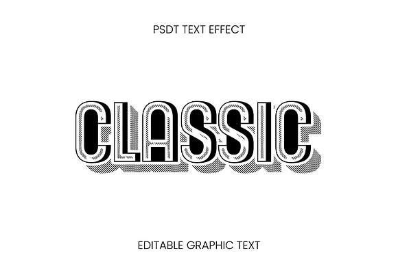 Classic Vintage Halftone Text Effect preview 3