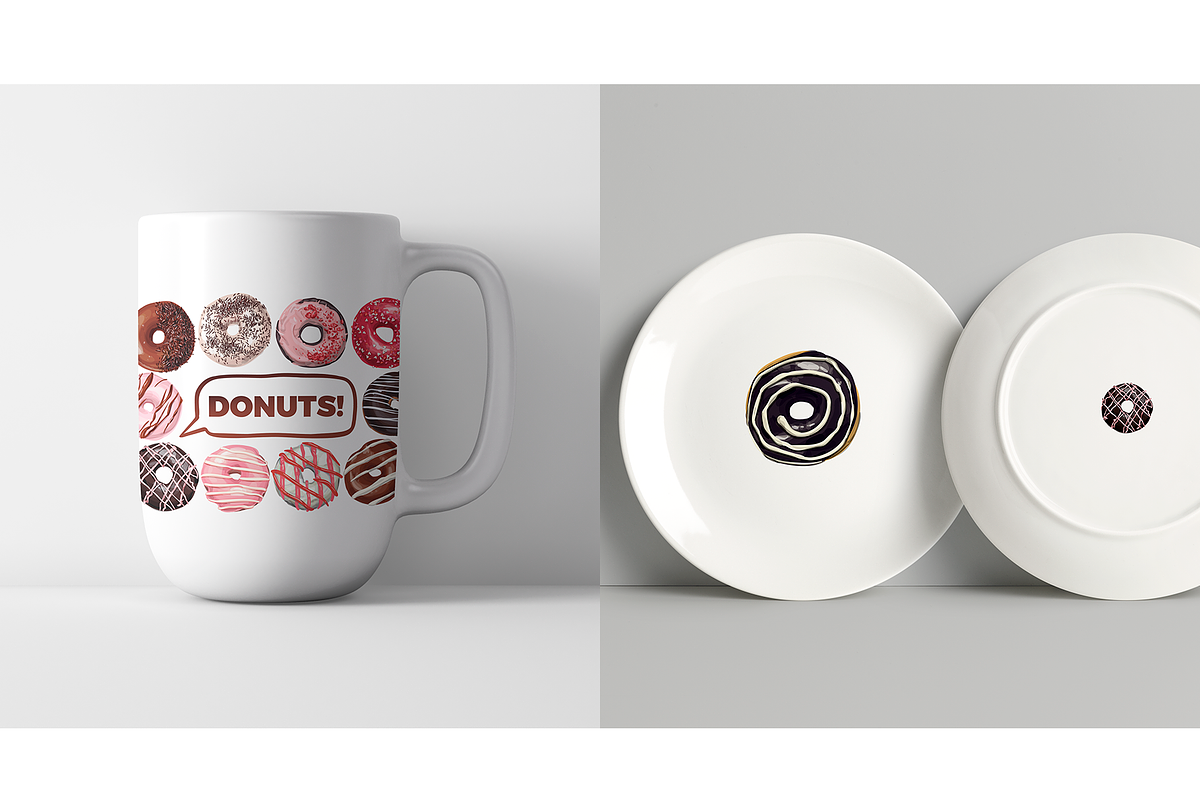 Donuts VECTOR illustrations, a Food Illustration by Natalka Dmitrova art (Photo 18 of 27)