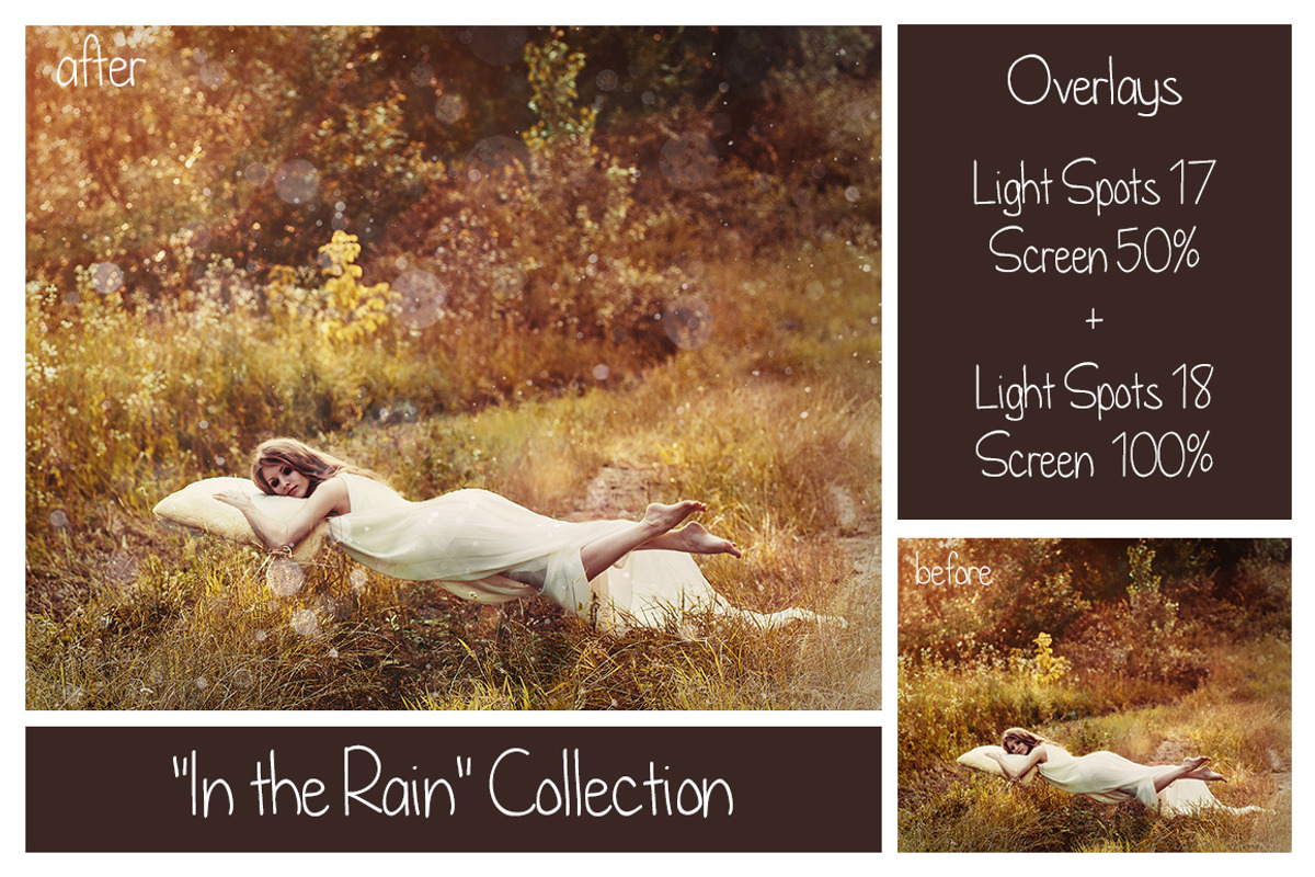 Rain Bundle - Actions&Overlays, a Texture Graphic by LovePhotoMoment (Photo 8 of 19)