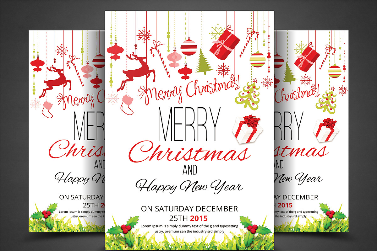 50-Christmas Flyers Bundle, a Flyer Template by AfzaalGraphics (Photo 17 of 49)