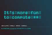 Liquid LCD Pixel font (28 styles), a Font by SelfBuild Type (Thumbnail 3 of 15)