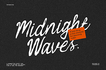 Midnight Waves - Handwritten Font