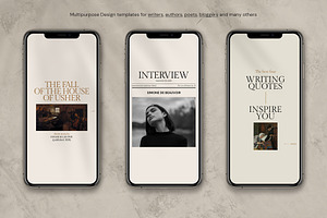 Writers Instagram Carousel Templates