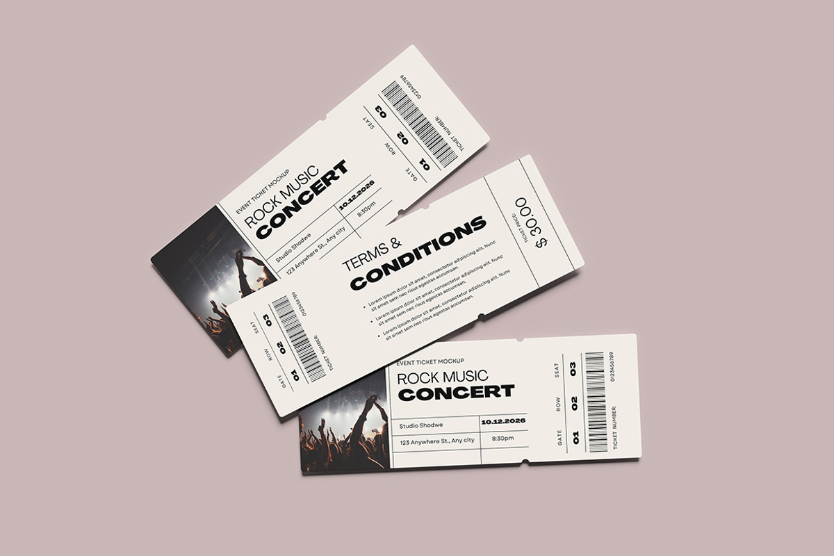 Cinema Ticket Mockup, a Product Mockup by bimockup (Photo 6 of 6)
