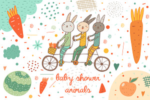 Baby shower animals
