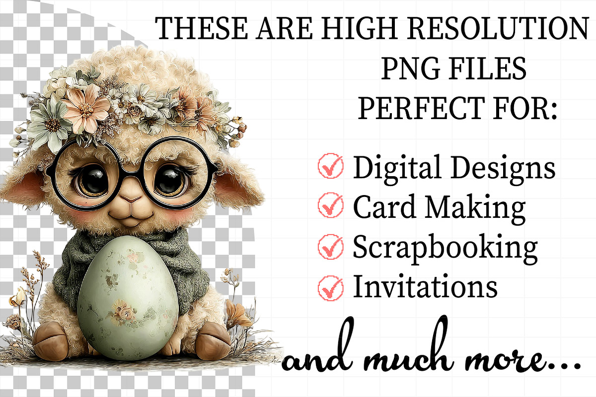 Quirky Easter Animals Clipart, an Illustration by Daily.Designs (Photo 2 of 7)