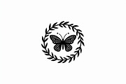 Butterfly Laurel Wreath Set, an Illustration by BIPLOB EXPERT (Thumbnail 3 of 7)