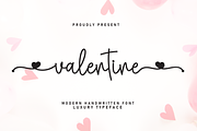 Valentine | Script Font, a Handwritten Font by Scratchones (Thumbnail 1 of 9)