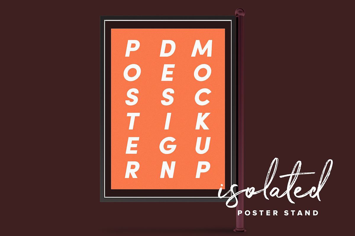 Poster Design Mockup (Bus Stop), a Print Template by illustrated (Photo 7 of 14)
