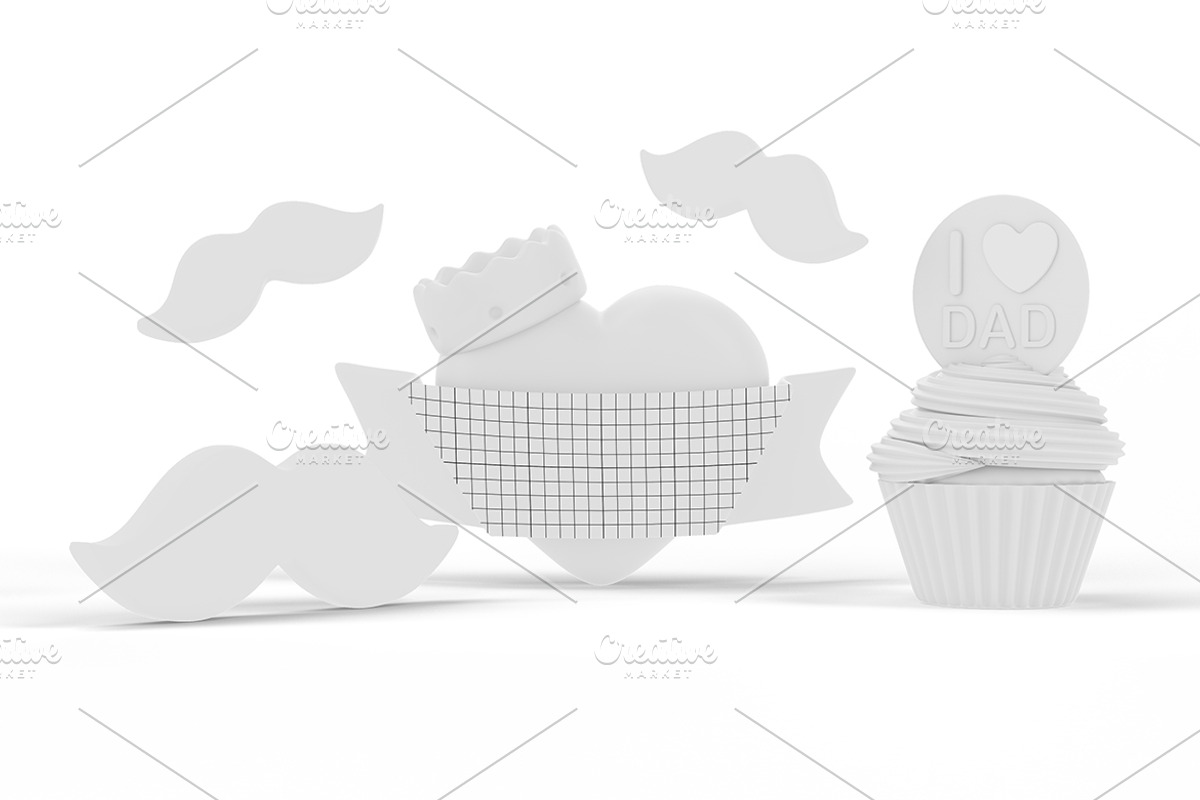 Father's Day Party Mockup, an Advertising Mockup by Qaleb Studio (Photo 1 of 2)