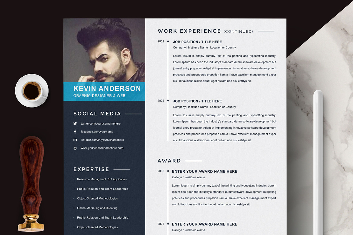 Resume Template, a Resume Template by X-Type (Photo 4 of 7)