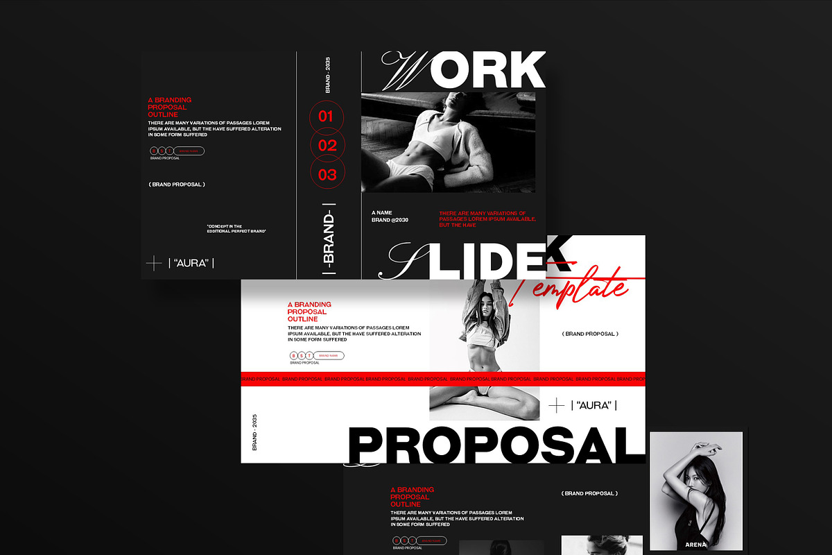 AURA | Brand Proposal Template, a Presentation Template by Slide-Agency (Photo 2 of 11)