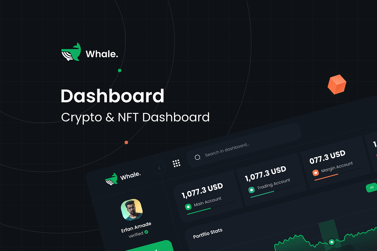 Crypto Whale-Crypto & NFT Dashboard UI kit preview 4