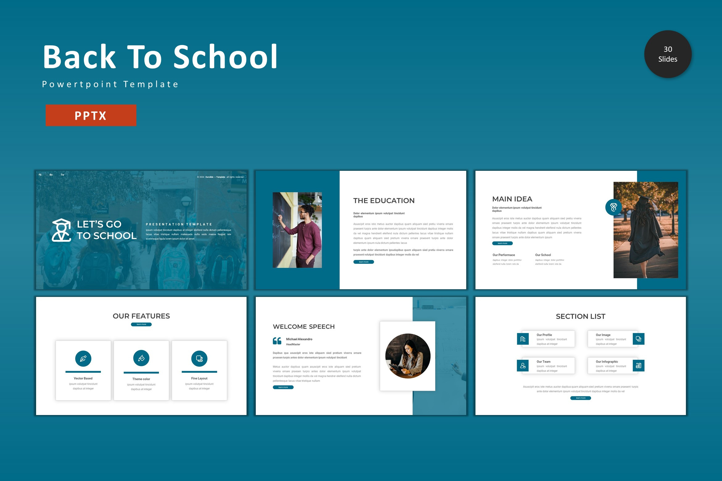 School - Powerpoint Template, a Presentation Template by StreaksideStd