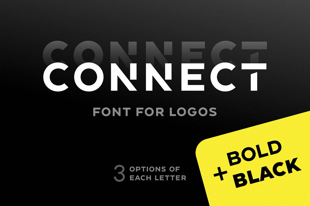 Connect Bold+Black - Font For Logos, a Sans Serif Font by Arbuz (Photo 1 of 8)