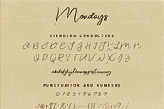 Mondays Script Font, a Script Font by Deeezy (Thumbnail 6 of 6)
