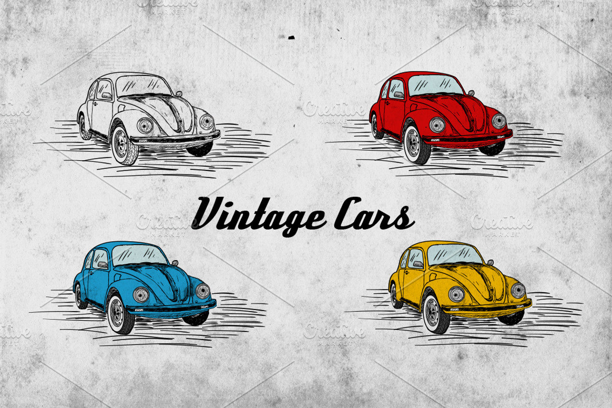 VW Beetle hand drawn illustration, an Illustration by Piro Concept (Photo 1 of 3)