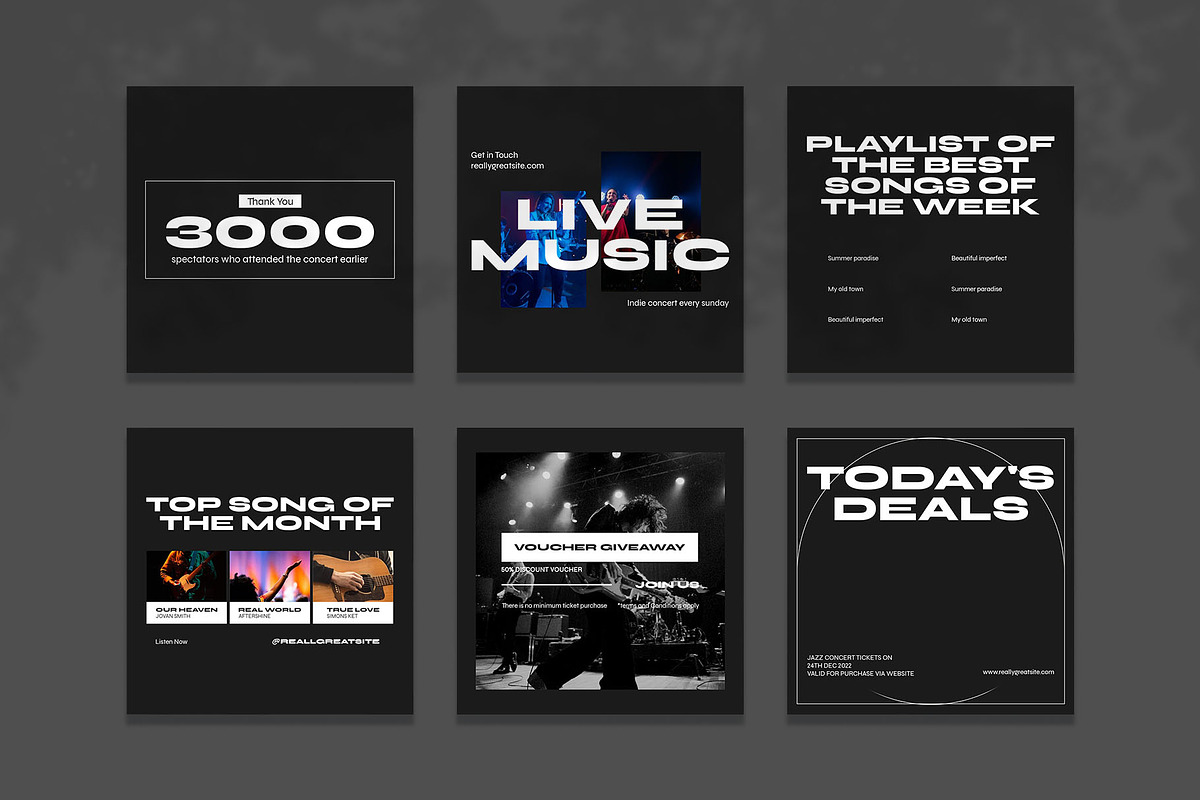 Hertz Music Instagram Template | PSD, a Social Media Template by Azruca (Photo 4 of 8)