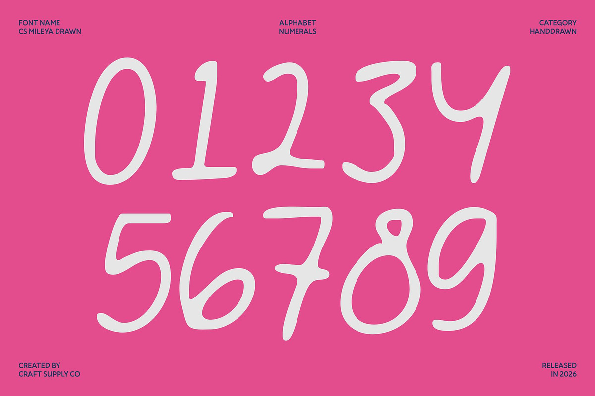 CS Mileya Drawn, a Script Font by Craft Supply Co. (Photo 6 of 8)