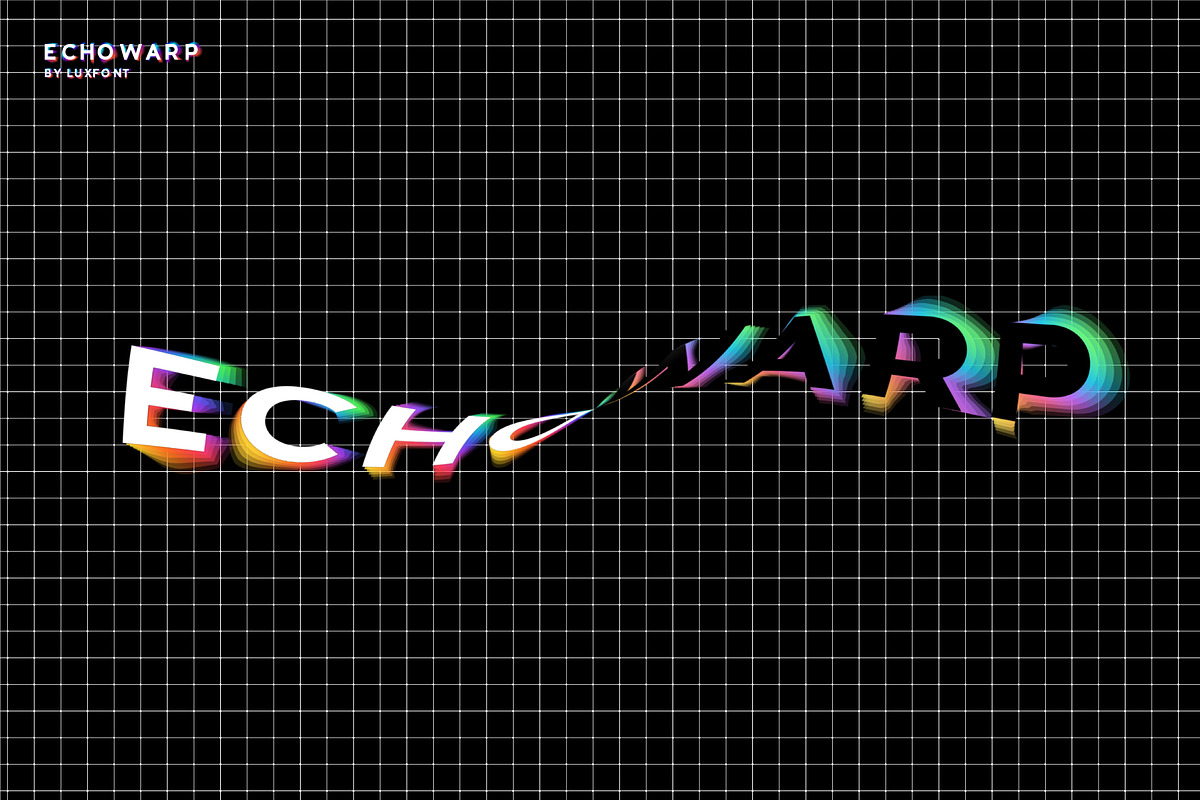 Echowarp. OTF-SVG family., a Symbol Font by Luxfont (Photo 3 of 12)