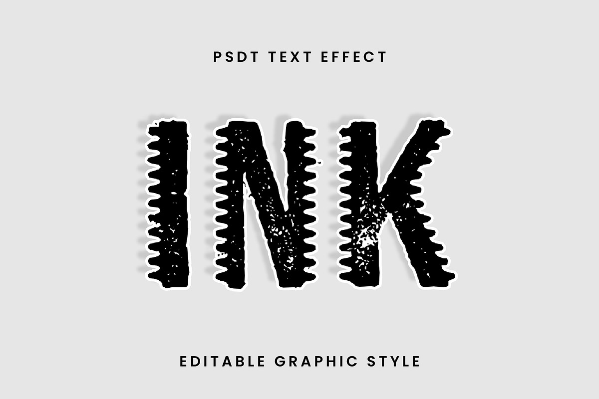 Grunge Ink Text Effect