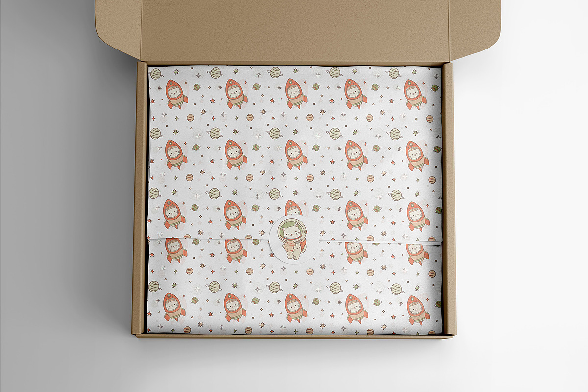 Kawaii Space Cats Bundle, an Animal Illustration by Mariia Kovalchuk (Photo 11 of 17)