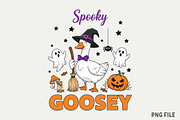 Spooky Goosey PNG-Witchy goose png, an Illustration by Watercolor design (Thumbnail 1 of 3)