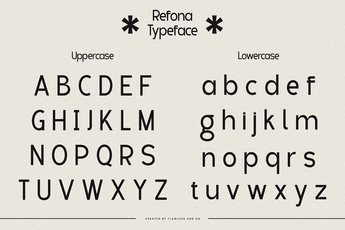 Refona - Futuristic Sans Serif Font, a Sans Serif Font by Flawless And Co (Photo 8 of 10)