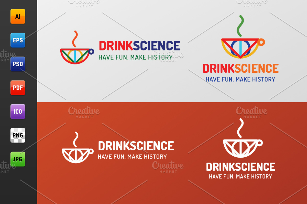 Drink Science Logo, a Branding & Logo Template by Web Design Label (Photo 2 of 5)