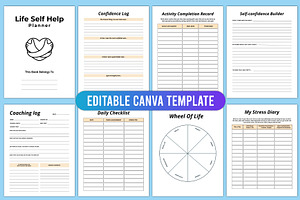 Editable Life Self Help Planner