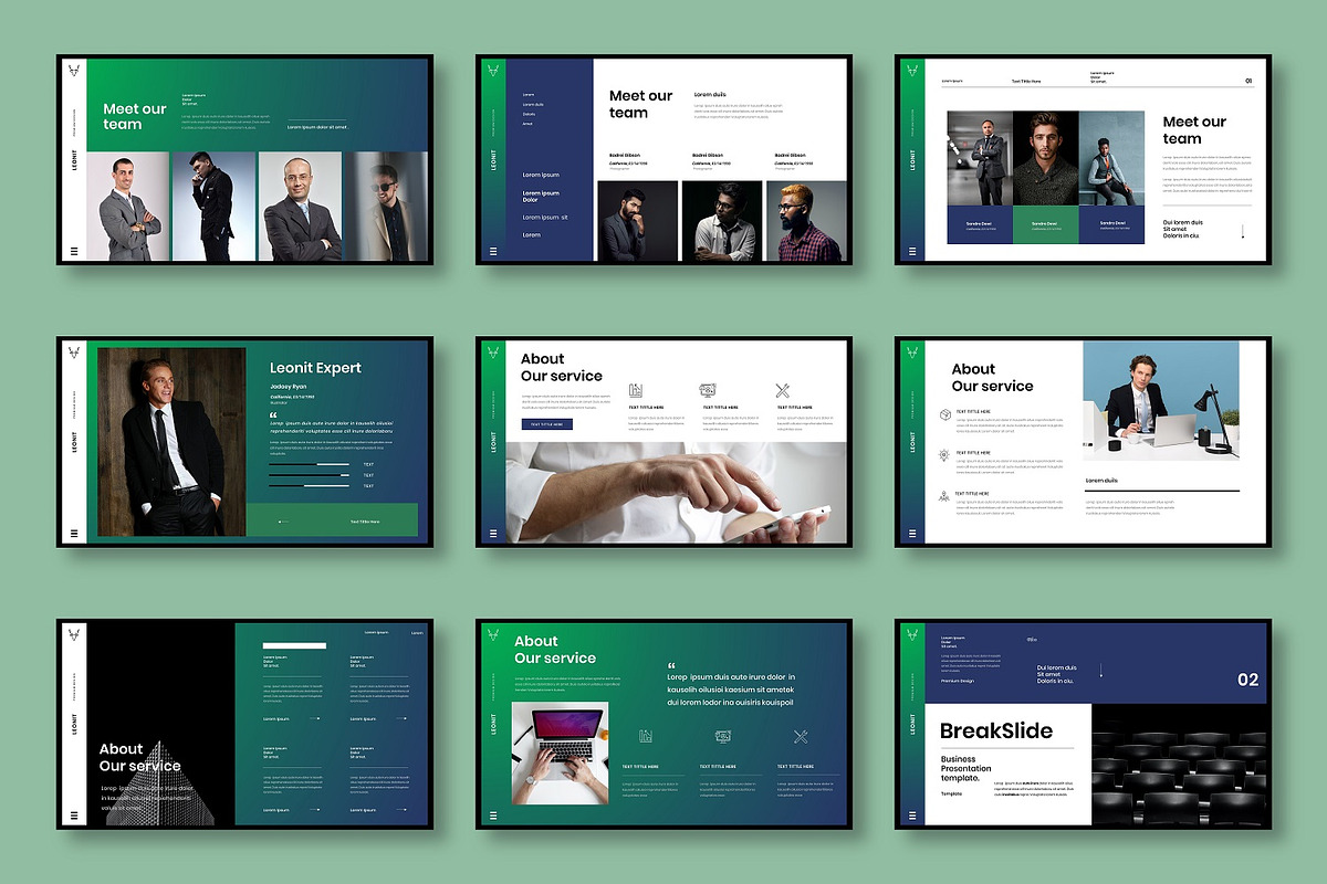 Leonit - Business Google Slide, a Presentation Template by Dens Creative Studio (Photo 3 of 6)