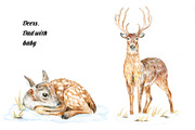 30 PNG images. Winter forest animals, an Animal Illustration by Art by Lady Natali (Thumbnail 2 of 8)